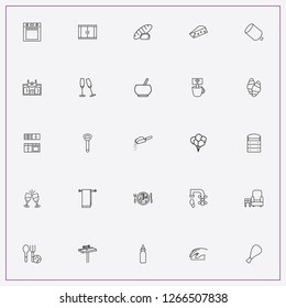 icon set about kitchen with keywords stove, faucet and bottle opener