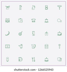 icon set about kitchen with keywords cupboard, kitchen spatula and fryer
