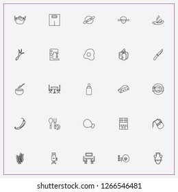 icon set about kitchen with keywords fried egg, baking cookies and add salt to bowl