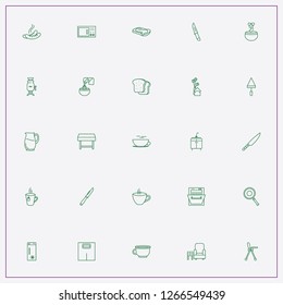 icon set about kitchen with keywords sink stand, samovar and furniture chair