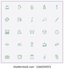 icon set about kitchen with keywords baby cup, tureen and cup of tea