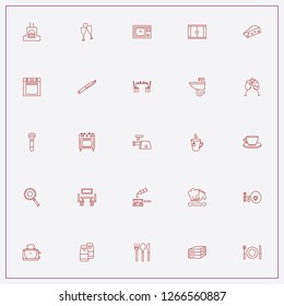 icon set about kitchen with keywords bottle opener, towels and salt and pepper
