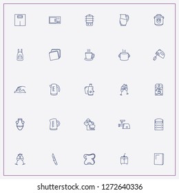 icon set about kitchen with keywords coffee machine, meat grinder and juicer