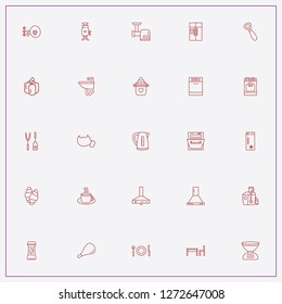 icon set about kitchen with keywords bottle opener, dishwasher and samovar