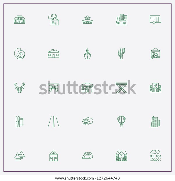 icon set about landscape with keywords cactus tree,\
car and road