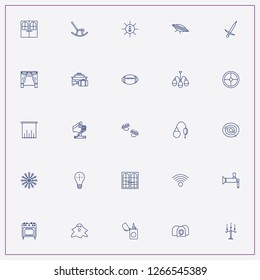icon set about light with keywords taxi, solar power sun and ghost