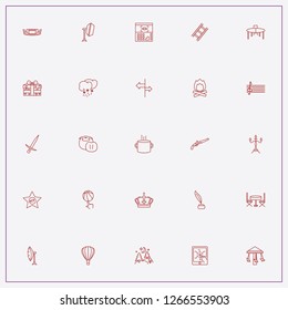 icon set about light with keywords candlestick, camera film and photo camera flash stand
