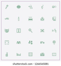 icon set about light with keywords baseball, shelf and boxing ring