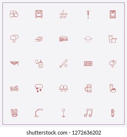 icon set about light with keywords music notes, score board and puzzle