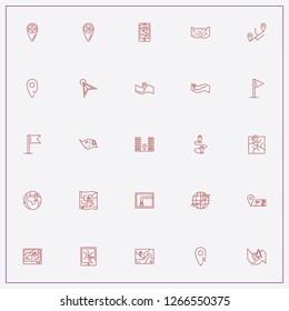 icon set about location with keywords sleep location, building location and location found