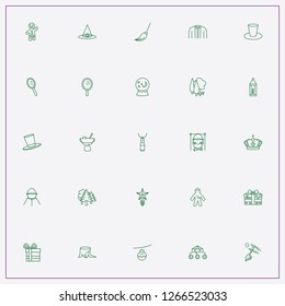 icon set about magic with keywords crown, halloween cauldron and halloween broom