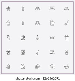 icon set about magic with keywords cylinder hat, halloween torch and cloak