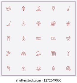 icon set about magic with keywords moon walker, magic book and gift