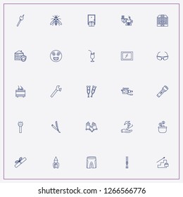 icon set about man with keywords torch, home delivery and pizza delivery