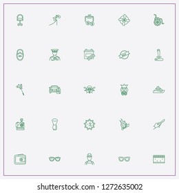 icon set about man with keywords bike jump board, discount and air conditioner