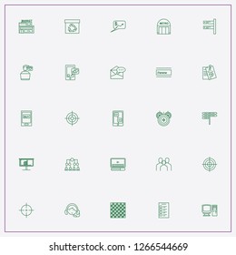 icon set about marketing with keywords chess board, package and road signboard
