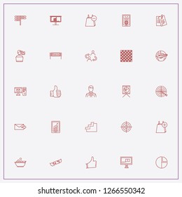 icon set about marketing with keywords graph, graphic billboard and online shopping