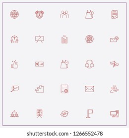 icon set about marketing with keywords mail reply, target and worldwide online