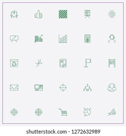 icon set about marketing with keywords data connection, package and society