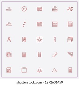 icon set about mathematics with keywords protractor, mathematics figures and mathematics equation