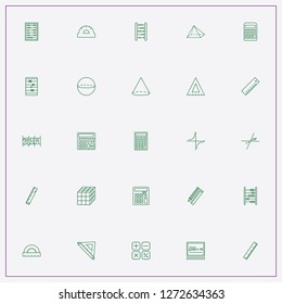 icon set about mathematics with keywords mathematical coordinate, pi and calculator buttons
