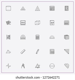 icon set about mathematics with keywords triangle ruler, mathematics ruler and ruler