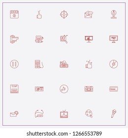 icon set about media with keywords cells, electronic mail and music player