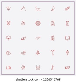 icon set about nature with keywords flatiron, horseshoe and goose