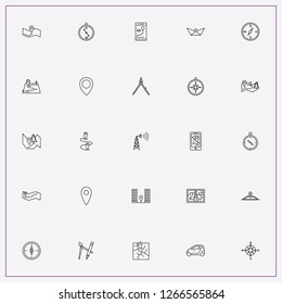 icon set about navigation with keywords smart car, location map and compass