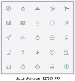 icon set about navigation with keywords radar location, car navigator and route location