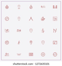 icon set about navigation with keywords location, building location and auto navigation