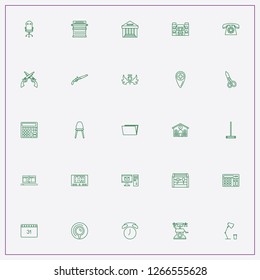 icon set about office with keywords laptop, folder and angel