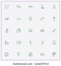 icon set about people with keywords student, money check sign and waistcoat