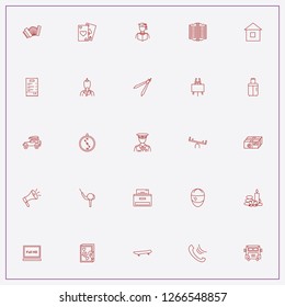 icon set about people with keywords accordion, golf and drawing board