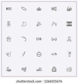 icon set about people with keywords diving, compass and server connection