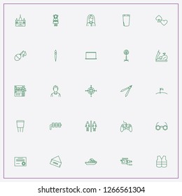 icon set about people with keywords girl, door lock and young boy