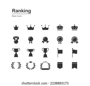 Icono establecido sobre el ranking (negro).