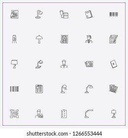 icon set about reading with keywords newspaper, brochure and notices