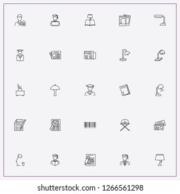 icon set about reading with keywords newspaper, night reading and notices