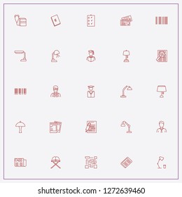 icon set about reading with keywords newspaper, muslim book and notices