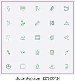 icon set about school with keywords chevron hunter, books and bookshelves