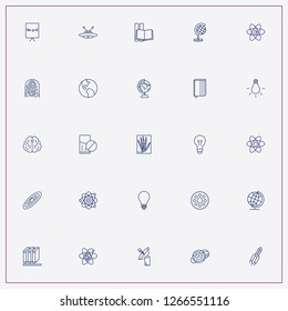 icon set about science with keywords unknown flying object, medicine tablets and books