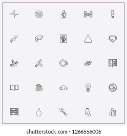 icon set about science with keywords mathematical coordinate, light bulb and mathematics figures