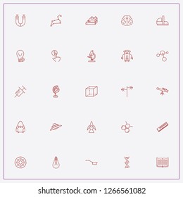 icon set about science with keywords syringe, smart house light switch and molecule