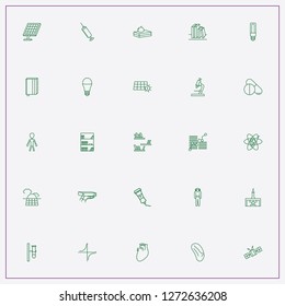 icon set about science with keywords satellite, connection data and heart organ