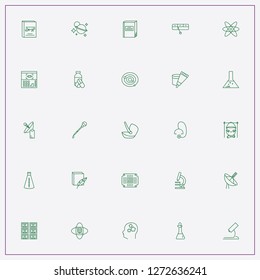 icon set about science with keywords chemical tube, book and pills