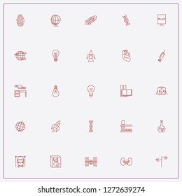 icon set about science with keywords chromosome, genome and worldwide data