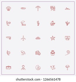 icon set about sea with keywords submarine, sailor and shellfish