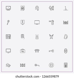 icon set about security with keywords data center, smart house mobile control and lock
