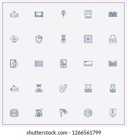 icon set about security with keywords family insurance, online purchase and policeman